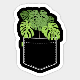 Monstera Pocket Plant Mama Sticker